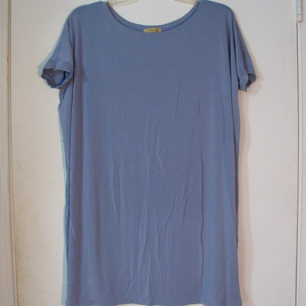 Piko Tunic Shirt Small Oversized Short Sleeve 95% Bamboo Excellent